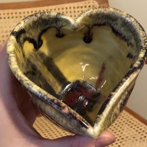 Handmade Heart Shaped Ceramic Bowl